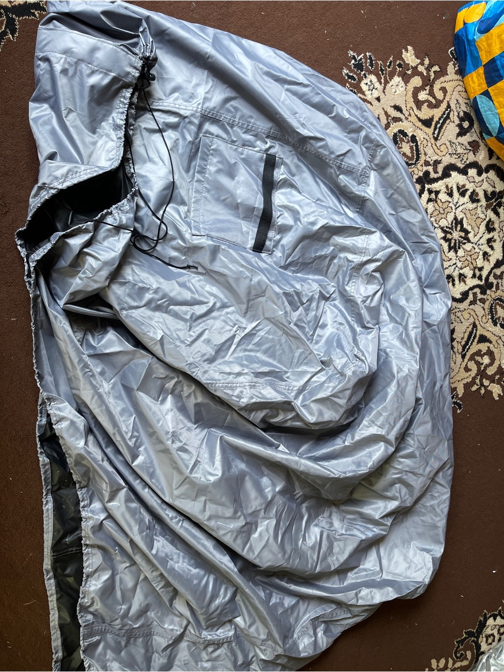 Silver Motorcycle Cover - Universal Weather-Resistant Protection - Picture 5 of 5